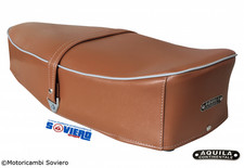 Sella marrone con targhetta - con,