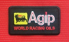 AGIP WORLD RACING OILS LOGO OIL F1 GAS GASOLINE ENI BADGE IRON SEW ON PATCH