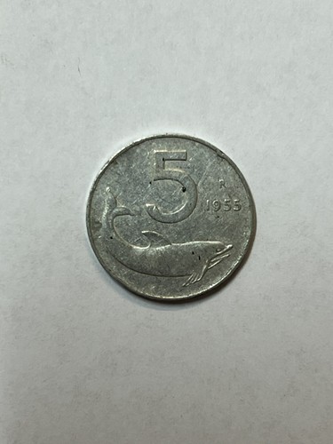Moneta lire del - lire, delfino