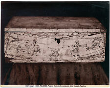 Palermo Palazzo Reale Antico cofanetto Foto originale albumina Brogi 1890c L807