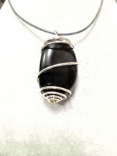 Ciondolo con Ossidiana nera