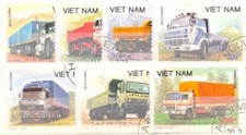 VIETNAM 1990 TRASPORTI CAMION DIVERSI 7 VAL. Cat.M.2131-37