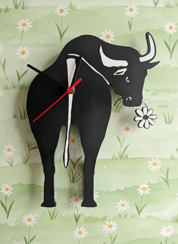 Orologio parete toro design - orologio,