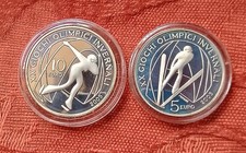 monete argento Olimpiadi