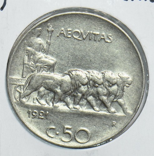 Italia 1921 centesimi leone - 1921,