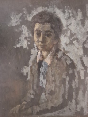 Dipinto olio tavola - su,