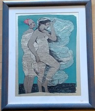 Salvatore Fiume cm 68x57 Prova d'autore Somale