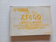 YAMAHA XT 600 43F 1983-84 manuale uso originale INGLESE FRANCESE TEDESCO