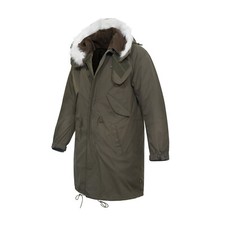 Fishtail Parka US M65 giacca stile esercito vintage imbottita con cappuccio field coat verde