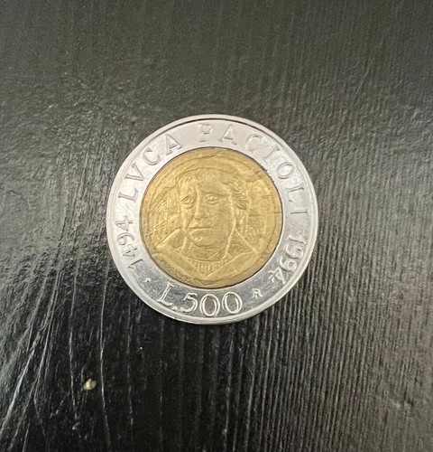 500 lire luca pacioli 1994 - lire,