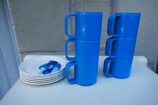 Sei tazzine da caffè in plastica - Stile - Guzzini. Plastica 1970 - spedizione inclusa