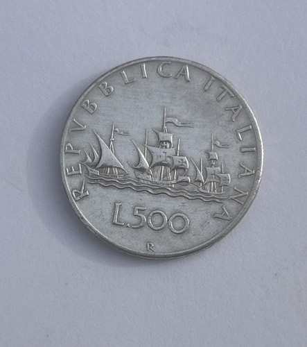 Moneta 500 lire argento - lire, in