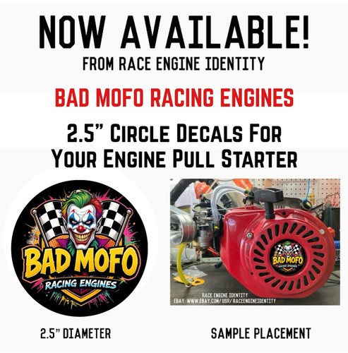 Decalcomania motori racing bad - motori,
