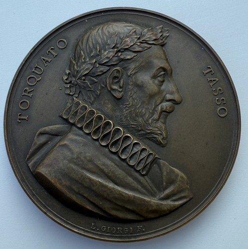 Torquato tasso medaglione - tasso-,
