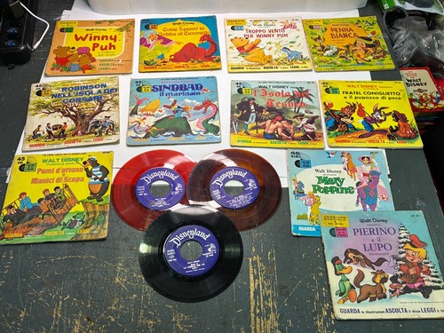 Lotto vinili walt - disney, 45
