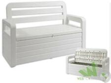 PANCHINA CASSAPANCA CONTENITORE RESINA MULTIUSO ESTERNO 270 LT 132X58XH89 CM