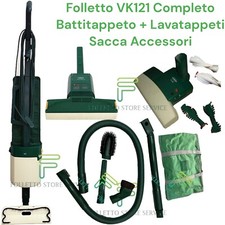 FOLLETTO VK121 RICONDIZIONATO COMPLETO BATTITAPPETO LAVATAPPETI VTF ACCESSORI