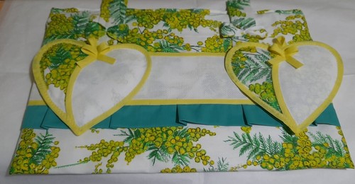 Copriforno fantasia mimosa con