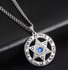 COLLANA AMULETO CONTRO NEGATIVITA IN TITANIO STELLA DI DAVIDE