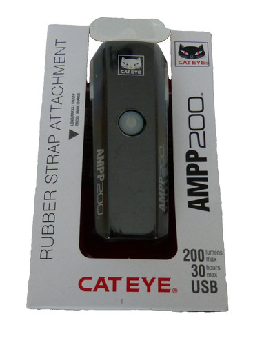 Luce bicicletta cateye ampp200 - bicicletta,