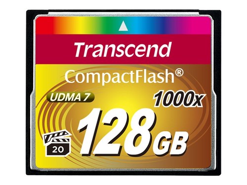 Transcend compact flash - compact, 128gb
