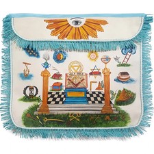 Grembiule massonico dipinto a