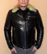 giubbotto in vera pelle uomo