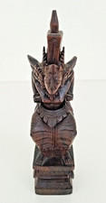 Statuetta Dea Balinese in Legno di Palissandro Originale Anni 80 Scolpita a Mano