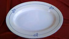 VECCHIO PIATTO DA PORTATA OVALE CERAMICA SCALA NO GALVANI PORDENONE ANNI 60