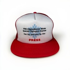 Cappello Vintage 1985 Giochi Speciali Invernali Internazionali, PRESS Trucker Cap