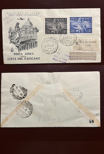 Vaticano 1948 fdc venetia - fdc,