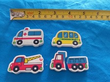 x4 GOMME GOMMINE da COLLEZIONE Vintage ERASER '80 Bus Camion Ambulanza 1 è ROTTA