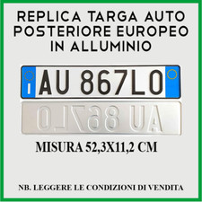 REPLICA TARGA AUTO ITALIANA
