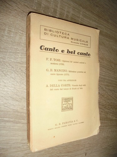 Canto bel tosi - canto,