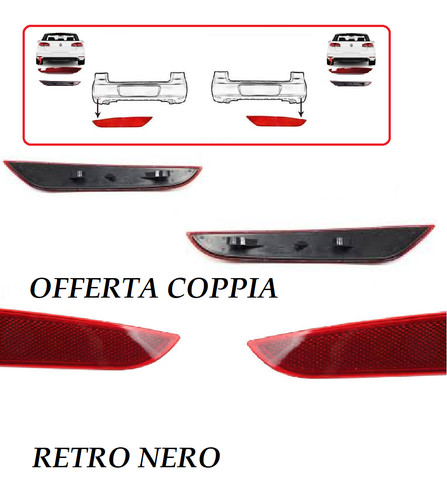 Catadiottro posteriore dx - catadiottro,