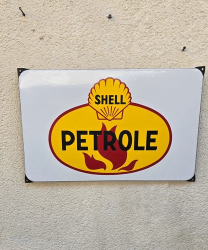 Insegna tabella smaltata shell - smaltata,