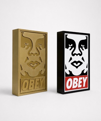 Sculpture shepard fairey lot - shepard,