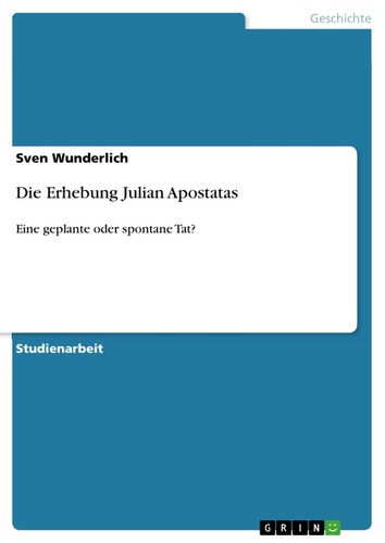 Die erhebung julian - erhebung, apostatas