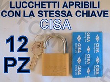 12 LUCCHETTI CISA APRIBILI CON