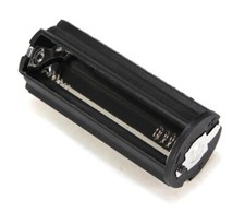  PORTABATTERIE 3X PILA MINI STILO AAA box case batteria pile contenitore torcia 