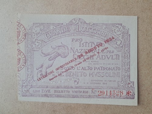 Biglietto lotteria nazionale - lotteria,