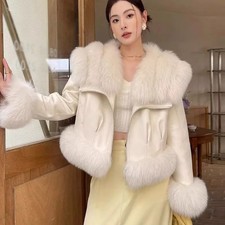 Giacca Bianca Eco-Pelliccia