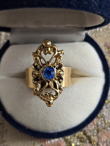 Anello vintage dorato - dorato, placcato