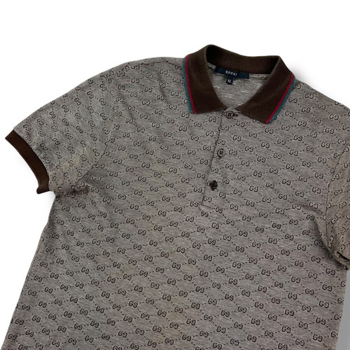 Polo gucci marrone - marrone, monogramma