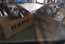 2 COPPIA FARI PROIETTORI FANALI ANTERIORE Sx E DX FORD FIESTA 2006-2008 H4