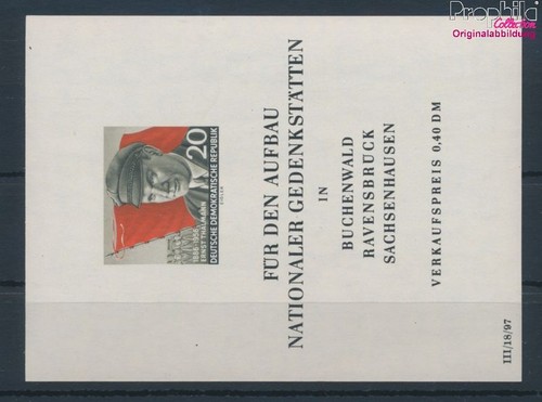Francobolli ddr 1956 block - 1956,