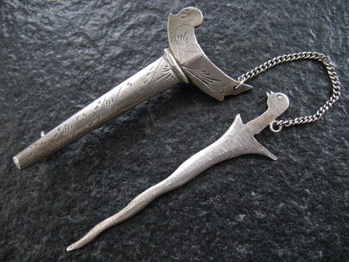 Spilla argento 800 fatta - , a