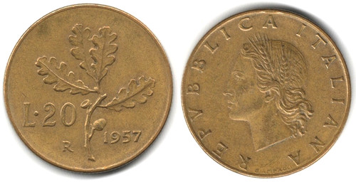 Italia lire 1957 - lire,,