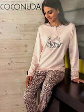 Coconuda Pigiama Donna in Cotone con manica e pantalone lungo art 1007