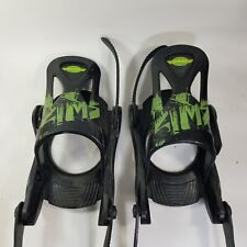 Attacchi Snowboard Sims Verde Nero Attrezzatura Sportiva Retrò